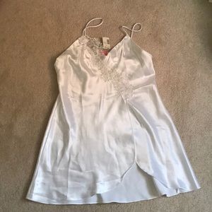 White Satin Nightgown